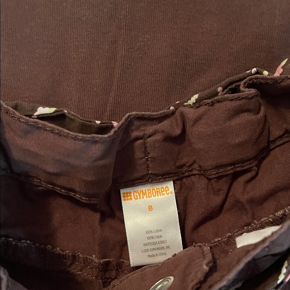 Gymboree Brown Top with Cupcake and Heart Design with shorts - Picture 3 of 4